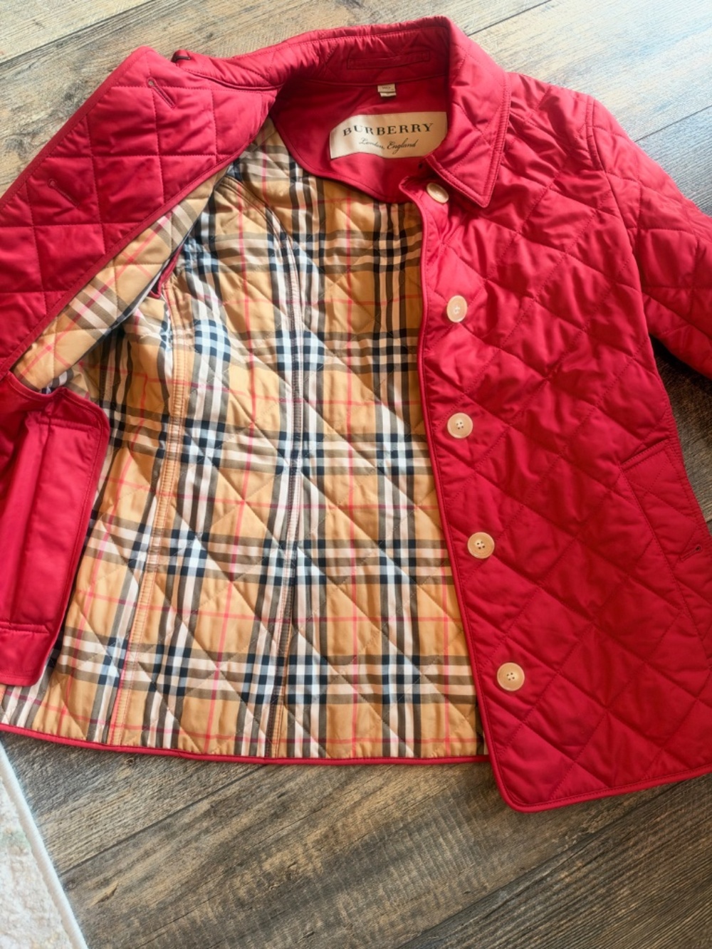 Burberry London Red Jacket - Picture 2 of 4